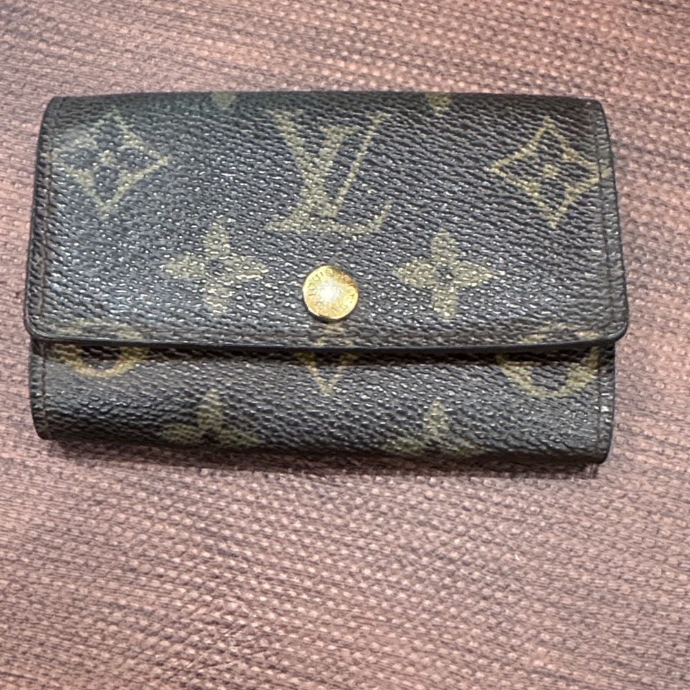 Louis Vuitton Monogram Canvas Compact key Snap Wallet - Brown/Gold